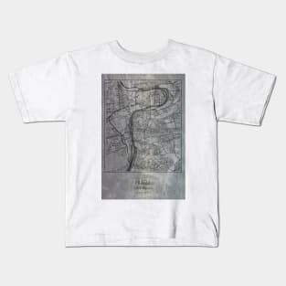 Prague, Czech Republic, city map Kids T-Shirt